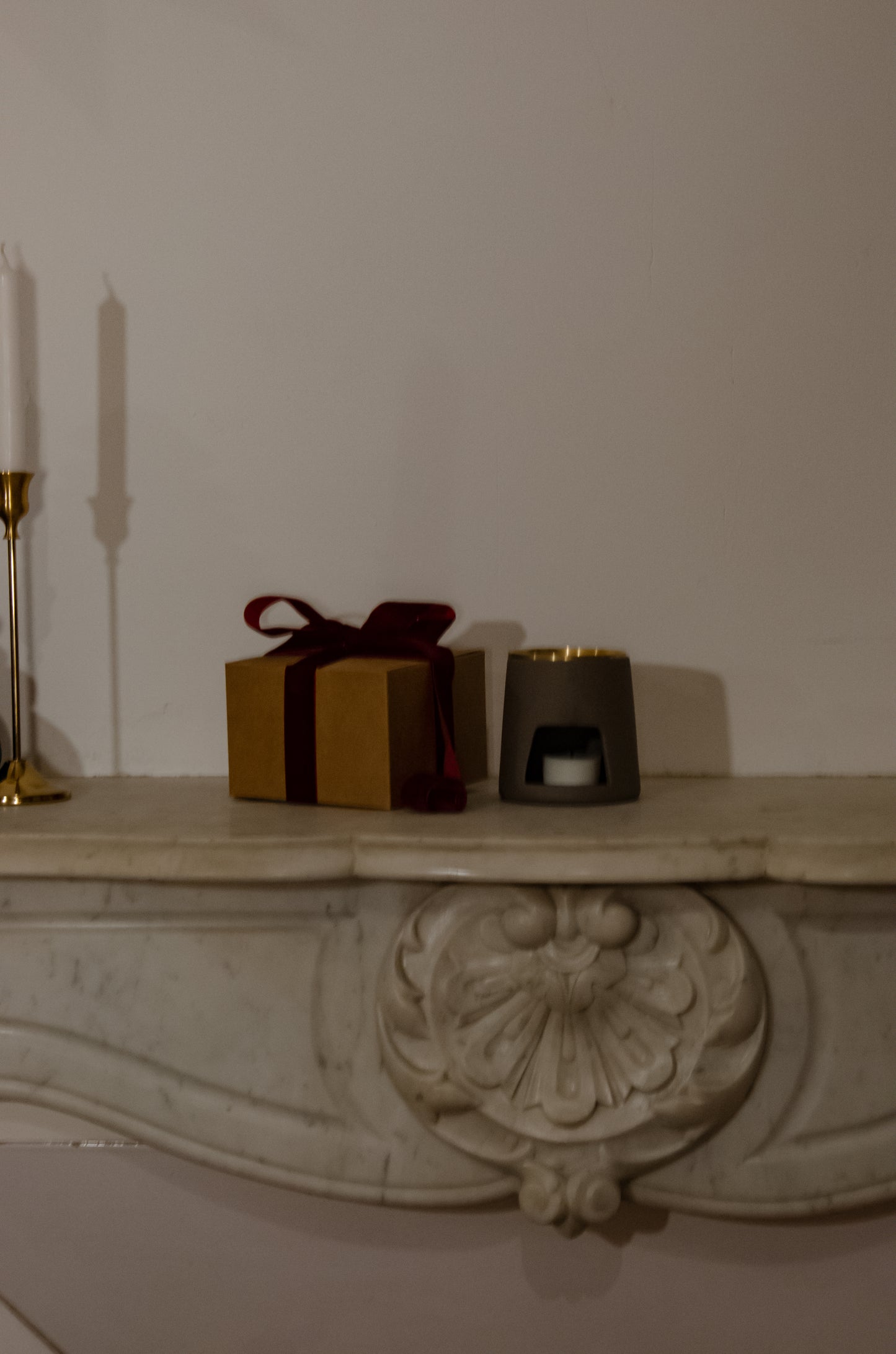 Brûle-Parfum en Céramique & Laiton