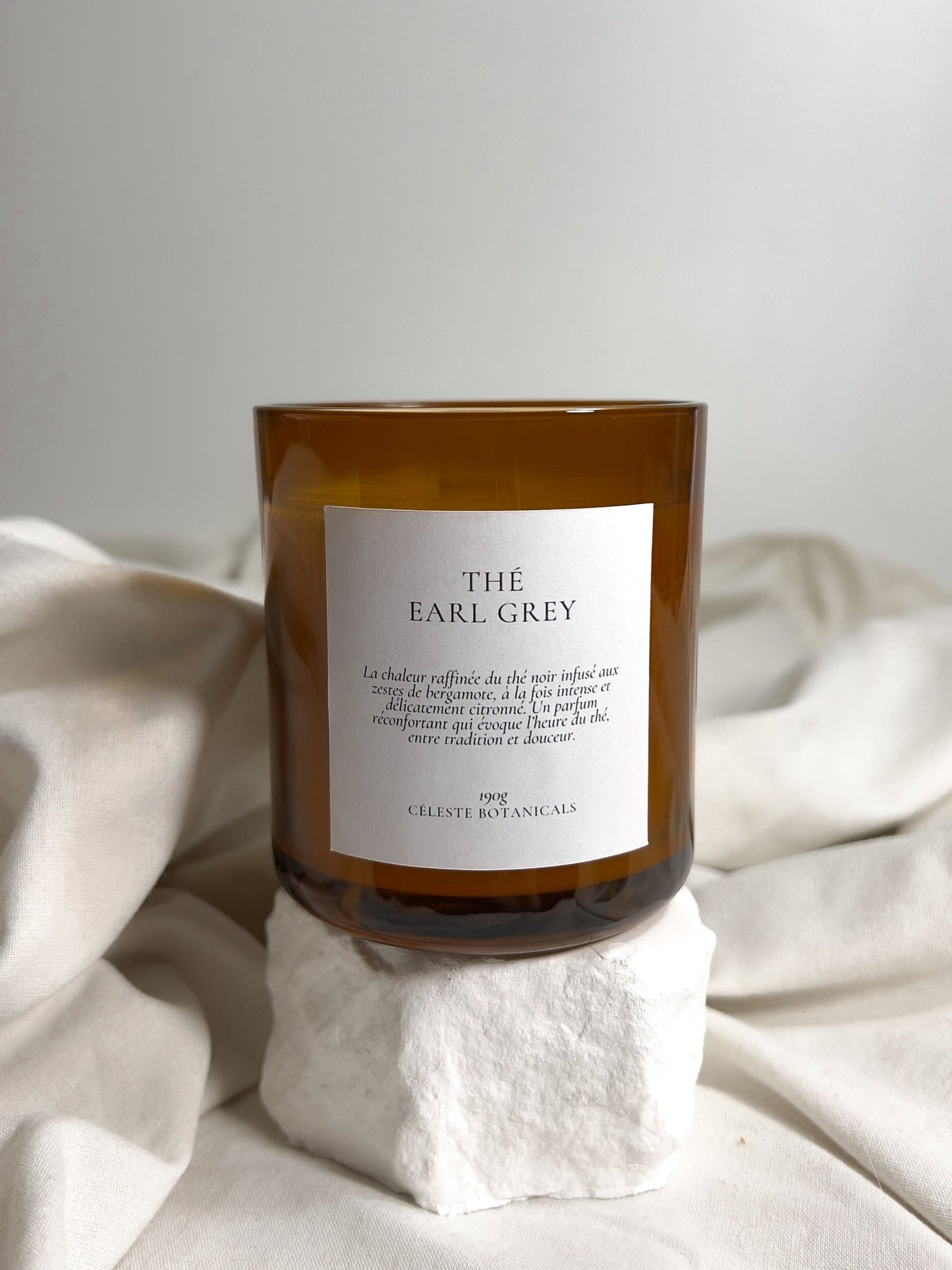 Bougie Parfumée Thé Earl Grey 190g - Céleste Botanicals - Bougies Parfumées