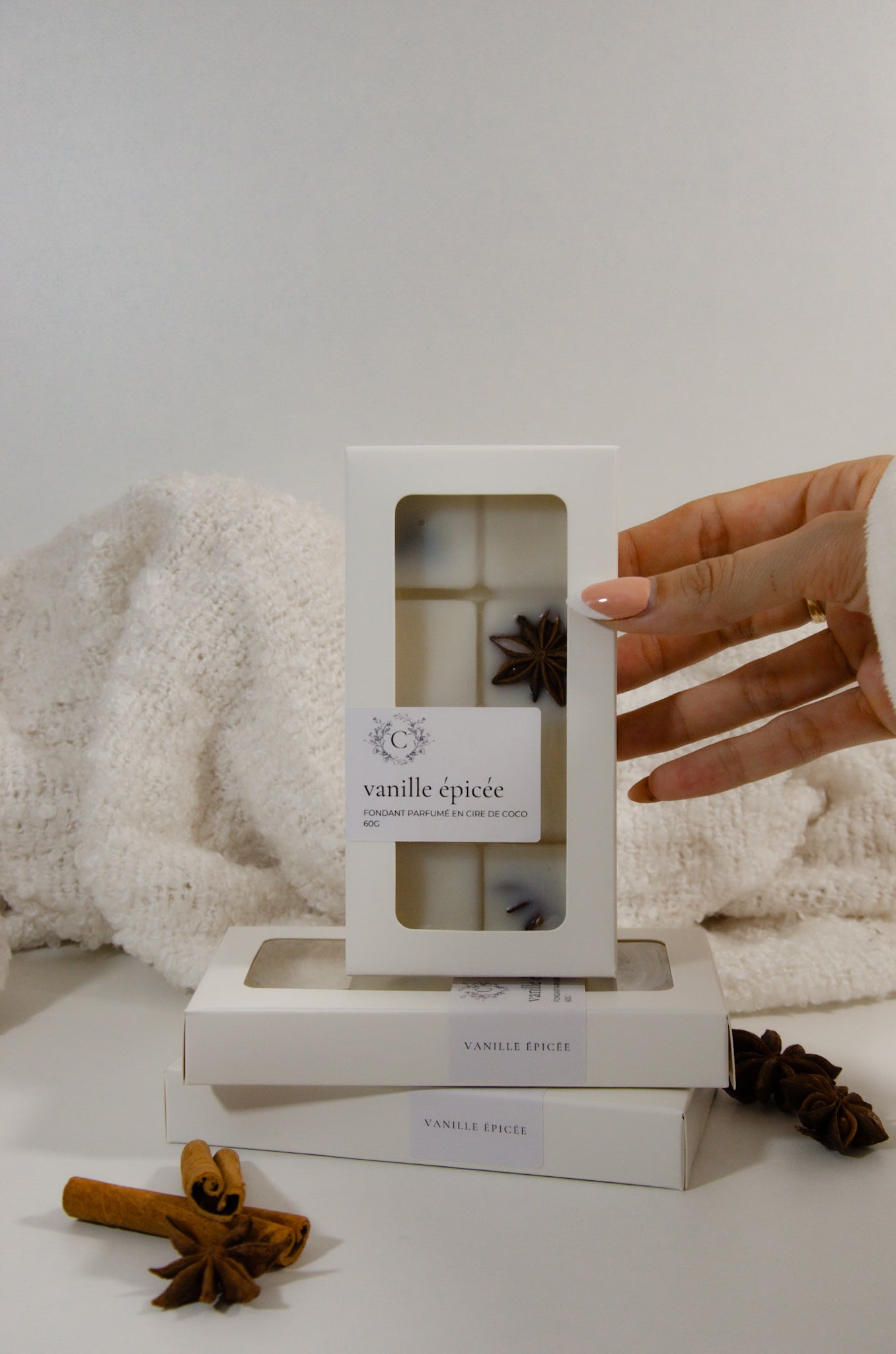 Fondants Parfumés Vanille Épicée - Tablette - Céleste Botanicals - Fondants Parfumés