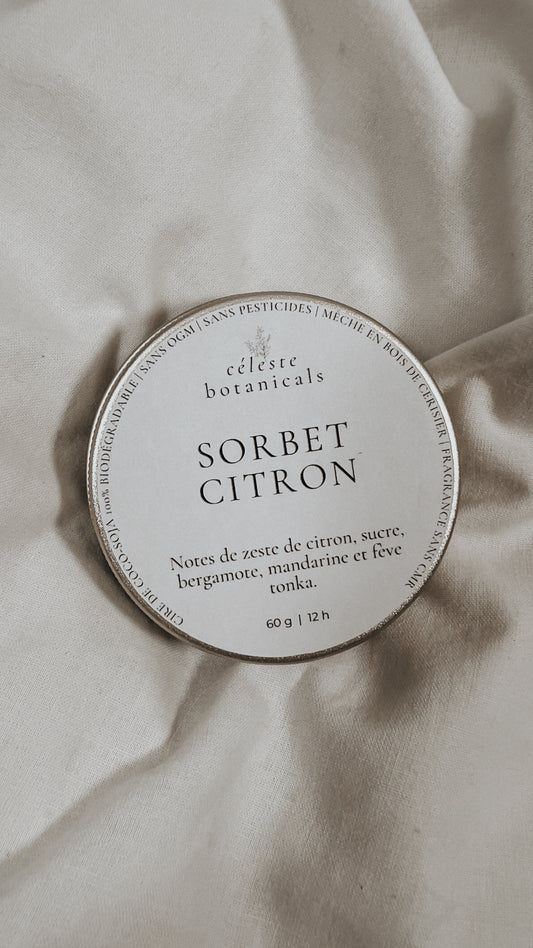 Bougie Parfumée Sorbet Citron 60g