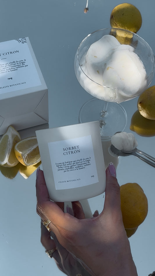 Bougie Parfumée Sorbet Citron 190g