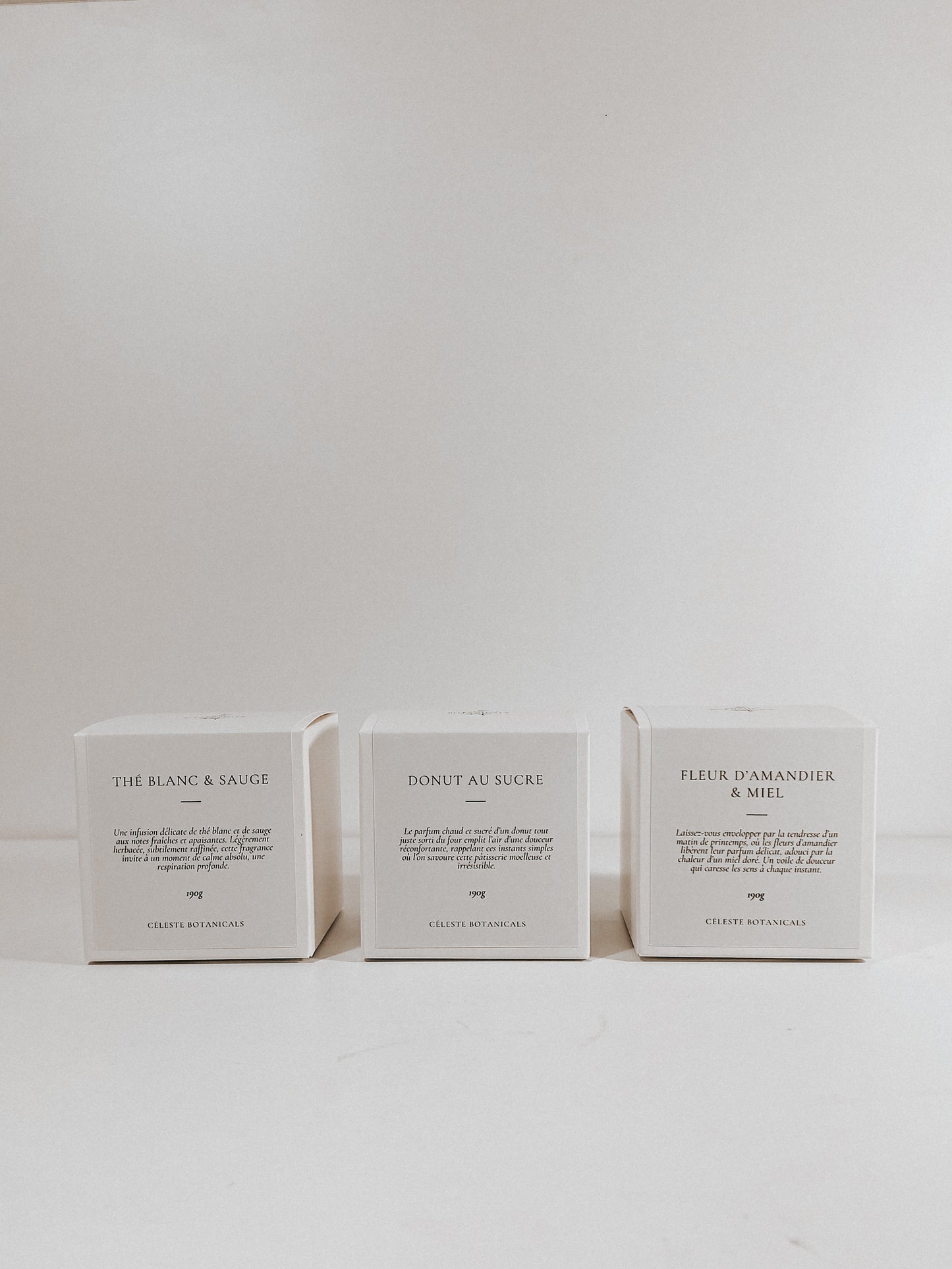 Coffret Classique: Choisissez 3 Bougies 190g