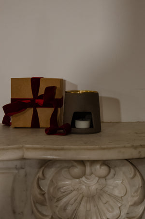 Brûle-Parfum en Céramique & Laiton