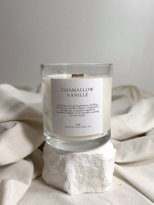 Bougie Parfumée Chamallow Vanillé 190g - Céleste Botanicals - Bougies Parfumées