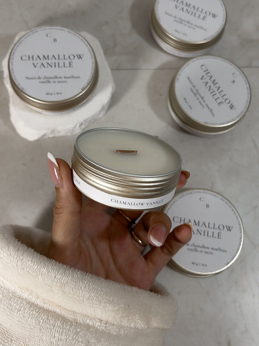 Bougie Parfumée Chamallow Vanillé - Céleste Botanicals - Bougies Parfumées