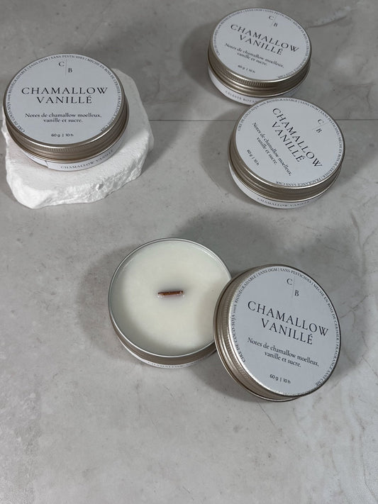 Bougie Parfumée Chamallow Vanillé - Céleste Botanicals - Bougies Parfumées