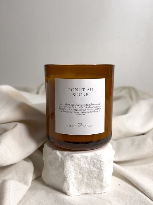 Bougie Parfumée Donut au Sucre 190g - Céleste Botanicals - Bougies Parfumées