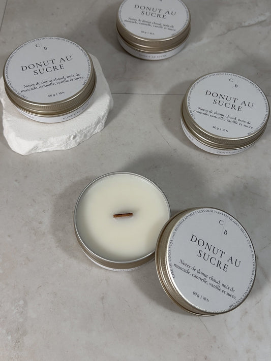 Bougie Parfumée Donut au Sucre - Céleste Botanicals - Bougies Parfumées
