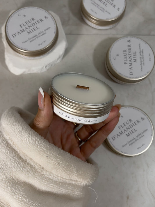 Bougie Parfumée Fleur d'Amandier & Miel - Céleste Botanicals - Bougies Parfumées