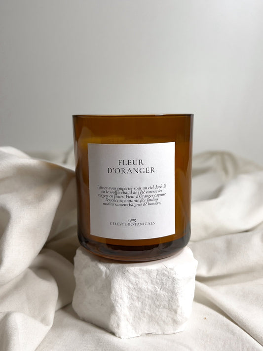 Bougie Parfumée Fleur d'Oranger 190g - Céleste Botanicals - Bougies Parfumées