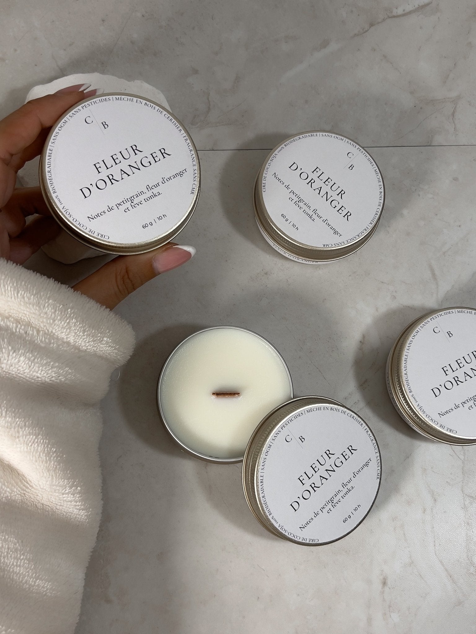 Bougie Parfumée Fleur d'Oranger - Céleste Botanicals - Bougies Parfumées