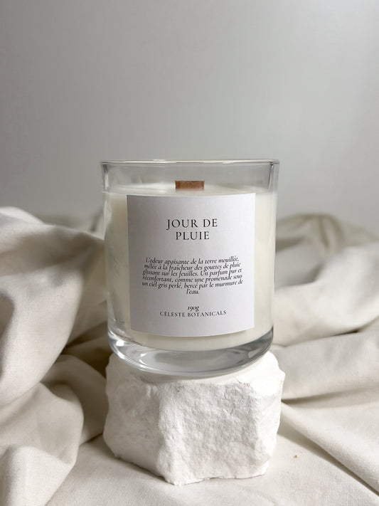 Bougie Parfumée Jour de Pluie 190g - Céleste Botanicals - Bougies Parfumées