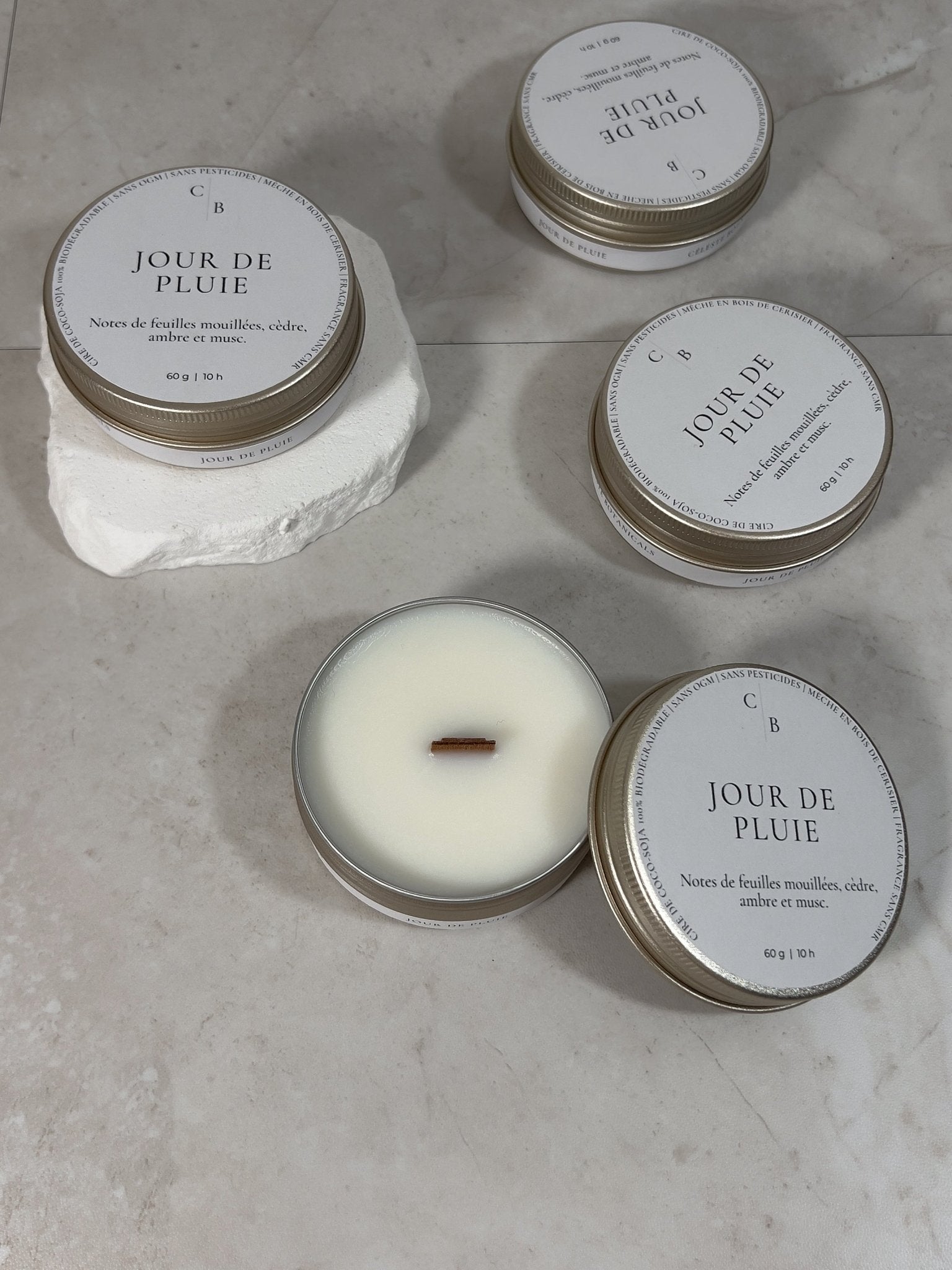 Bougie Parfumée Jour de Pluie - Céleste Botanicals - Bougies Parfumées