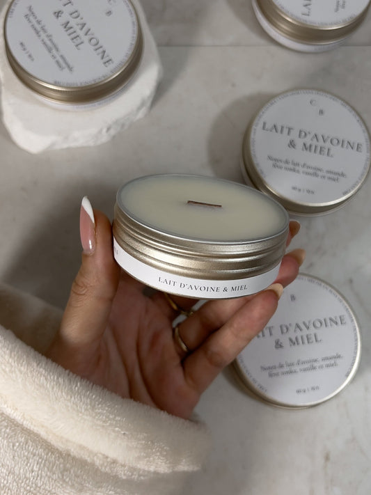 Bougie Parfumée Lait d'Avoine & Miel - Céleste Botanicals - Bougies Parfumées