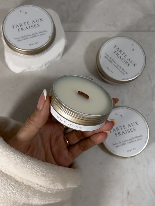 Bougie Parfumée Tarte Aux Fraises - Céleste Botanicals - Bougies Parfumées