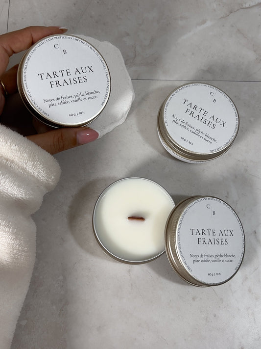 Bougie Parfumée Tarte Aux Fraises - Céleste Botanicals - Bougies Parfumées