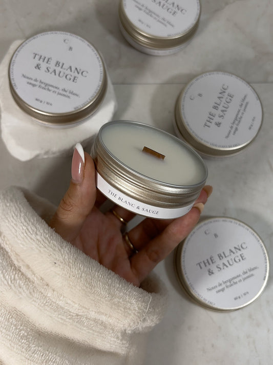 Bougie Parfumée Thé Blanc & Sauge - Céleste Botanicals - Bougies Parfumées