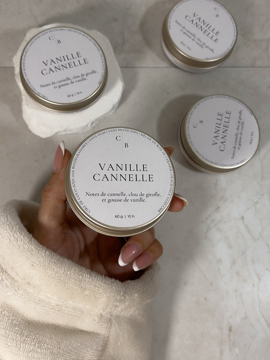 Bougie Parfumée Vanille & Cannelle - Céleste Botanicals - Bougies Parfumées