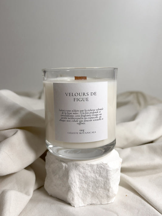 Bougie Parfumée Velours de Figue 190g - Céleste Botanicals - Bougies Parfumées