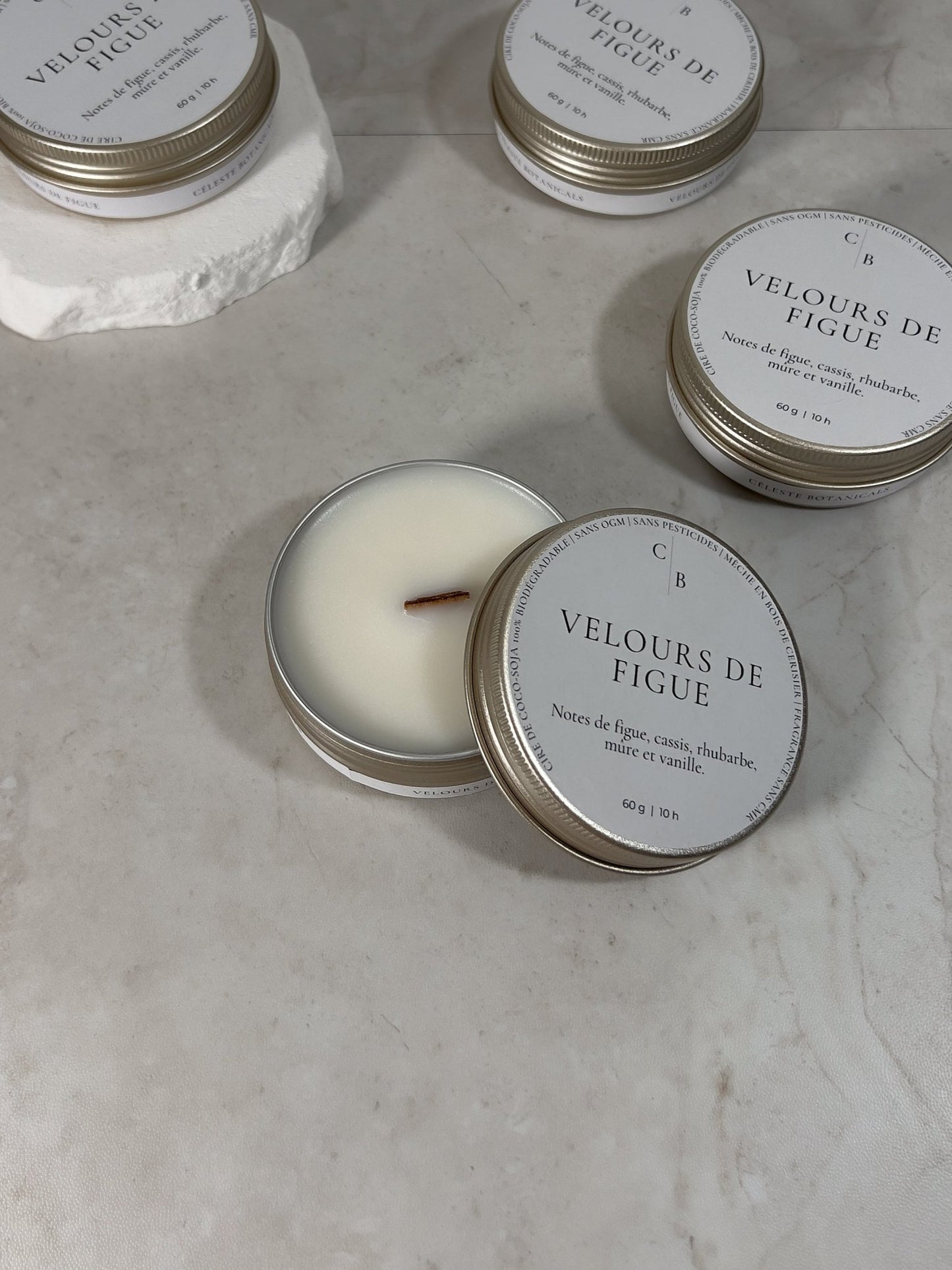 Bougie Parfumée Velours de Figue - Céleste Botanicals - Bougies Parfumées