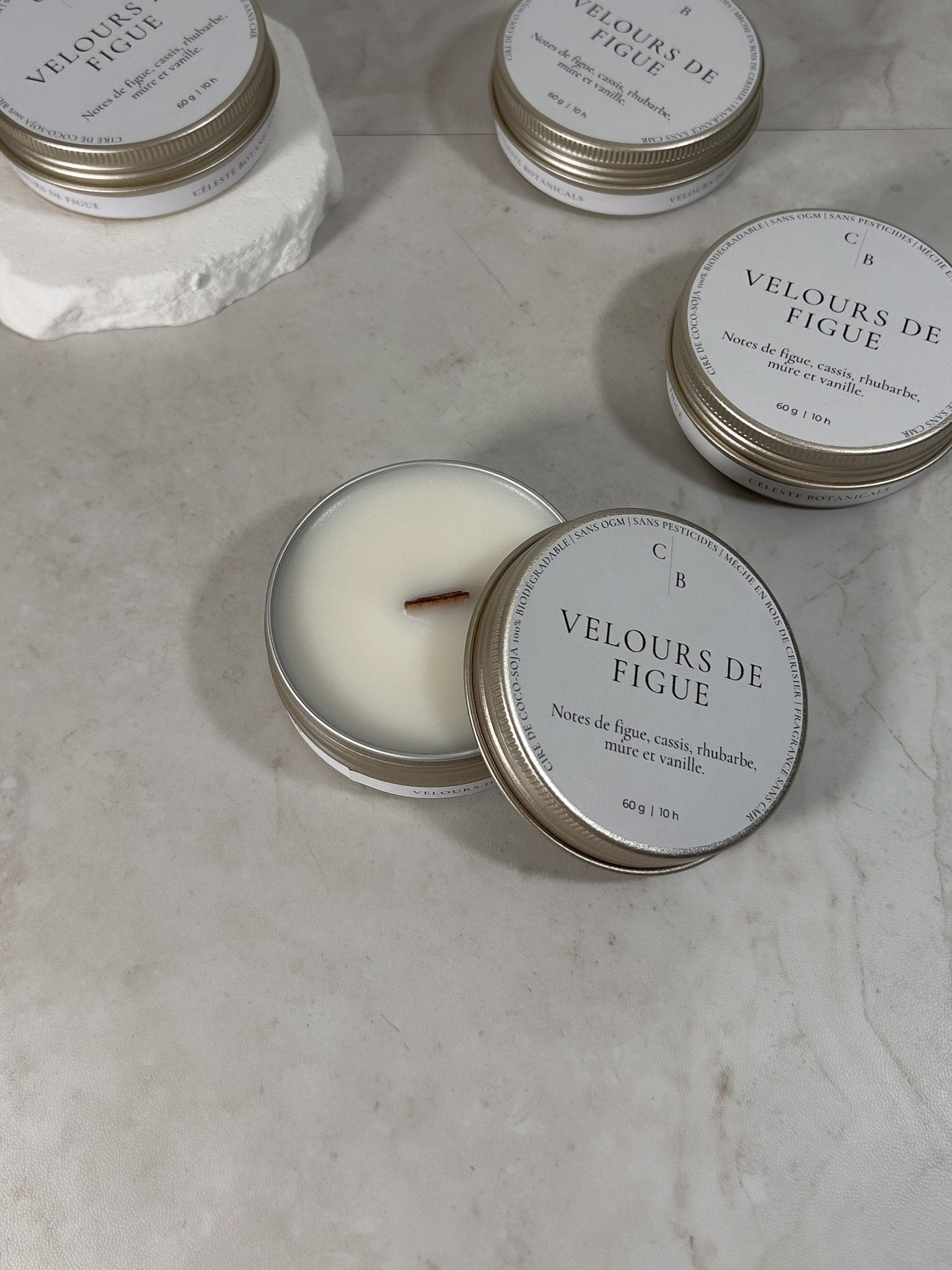 Bougie Parfumée Velours de Figue - Céleste Botanicals - Bougies Parfumées