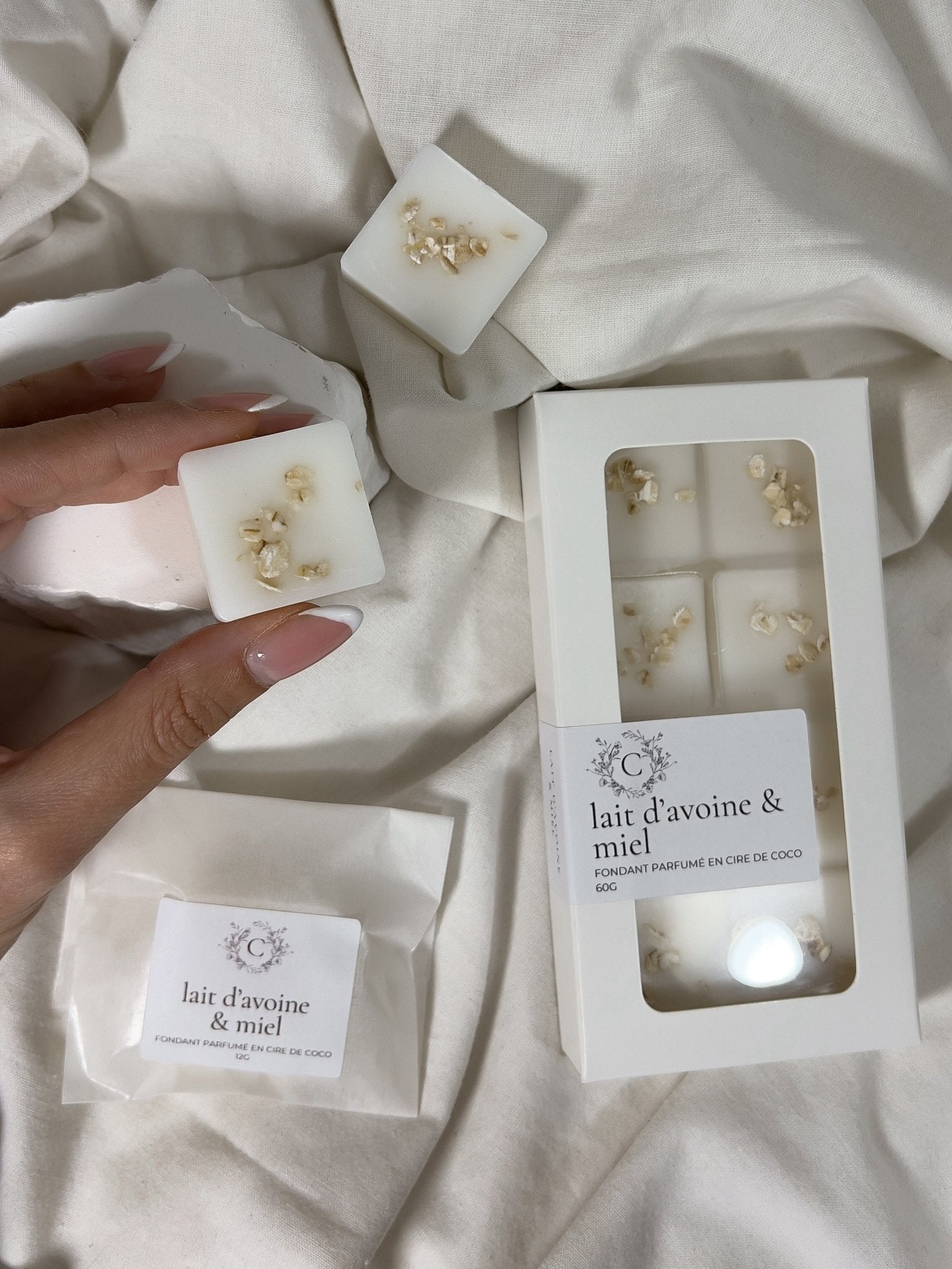 Fondant Parfumé Lait d'Avoine & Miel - Céleste Botanicals - Fondants Parfumés